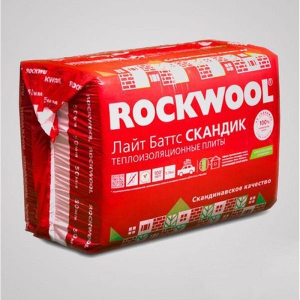 Утеплитель базальтовый ROCKWOOL Лайт Баттс Скандик 50 мм